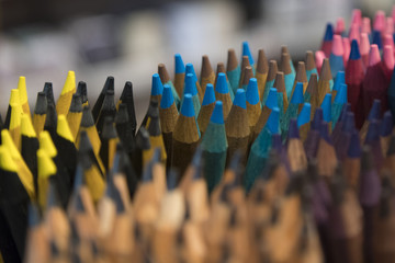 matite colorate, colored pencils