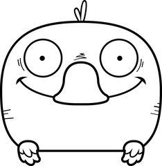 Cartoon Duckling Peeking
