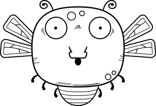 recommend clip art: Surprised Little Dragonfly