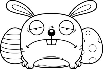 Depressed Cartoon Easter Bunny