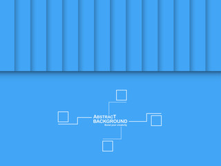 Blue background with curve shape and copy space. Vector design for template, presentation, cover and web banner.