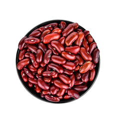 Red Beans Isolated on White Background