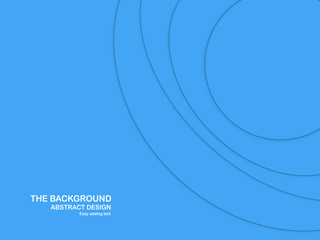 Abstract blue curve background with copy space for white text. Modern template design for cover, brochure, web banner and magazine.