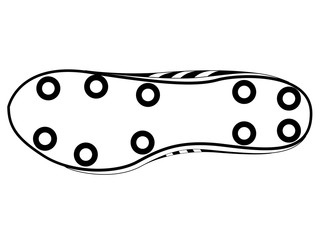 Isolated soccer cleat icon