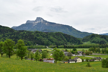 Fototapeta na wymiar Austrian mountain landscape. 