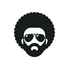 Cool african man. Afro Haircut