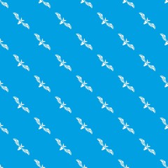 Fototapeta premium Bat pattern vector seamless blue repeat for any use