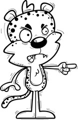 Angry Cartoon Male Leopard
