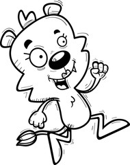 Cartoon Female Lion Running