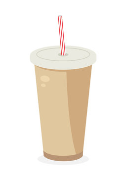 Soda icon. Fastfood isolated. Sweet food and junk food concept. vector