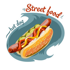 Vector Hot-Dog illustration