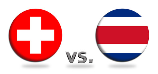 Obraz premium Russia 2018 Group E Switzerland versus Costa Rica
