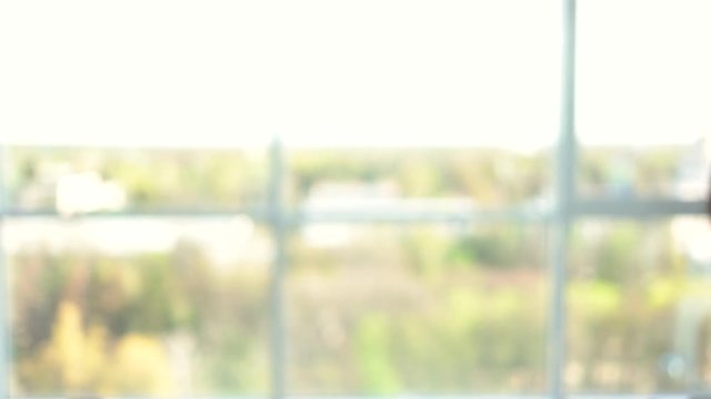 Abstract blurred office people movement. Concept business people walking in hall before conference.