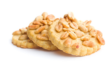 Sweet cookies with peanuts.