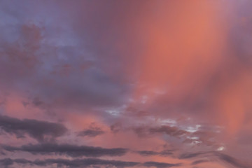 beautiful and amazing sky at sunset