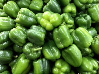 Obraz na płótnie Canvas Green Peppers Background. Photo image