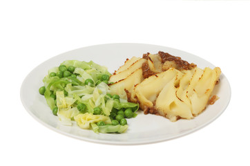 Cottage pie with vegetables