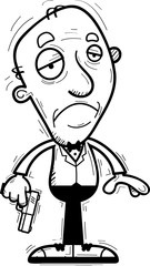 Sad Cartoon Senior Spy