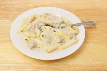 Pasta bake on a tabletop