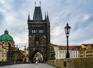 Old Town Bridge Tower in Charles Bridge, Prague, Czech Republic