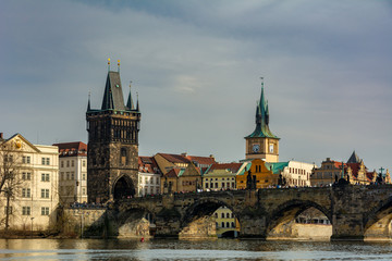 Fototapeta na wymiar Charles bridge in Prague