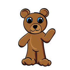 Cartoon Bear Waving