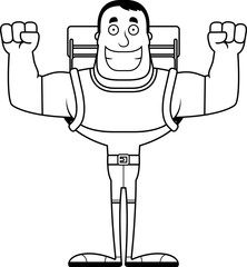 Cartoon Smiling Hiker