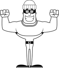 Cartoon Smiling Thief