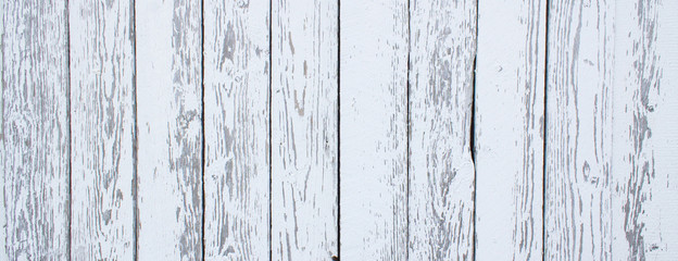 Fototapeta premium Old white wooden planks