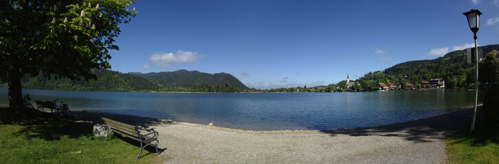 Fototapeta premium Blick auf den Schliersee