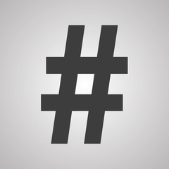 hashtag sign of splash paint