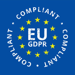 EU GDPR Compliant label illustration