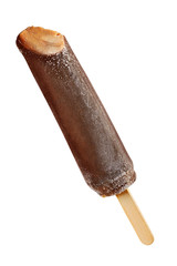Brown ice pop isolated