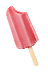 Pink  ice pop isolated