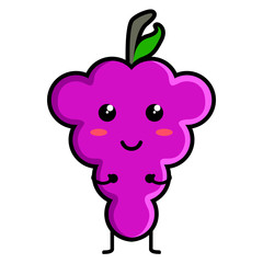 Cute grapes emoticon