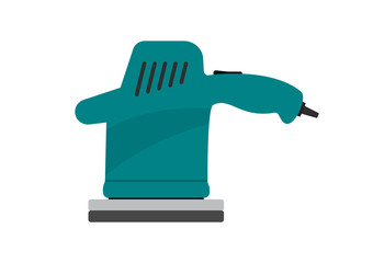 Vector illustration. Polishing machine. Isolated on white background.