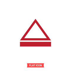 Eject vector icon, simple illustration for web or mobile app