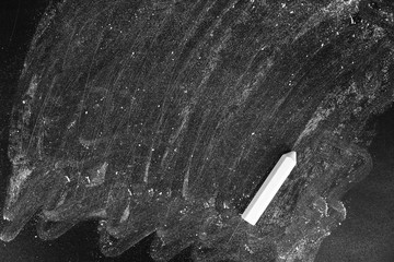 Chalk on dirty blackboard with space for text