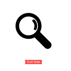 Find vector icon, search symbol. Simple illustration for web or mobile app