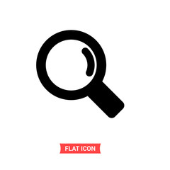 Find vector icon, search symbol. Simple illustration for web or mobile app