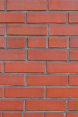 Texture of a red brick wall background
