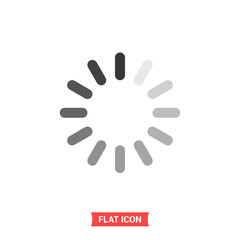 Loading vector icon, wait symbol. Simple illustration for web or mobile app