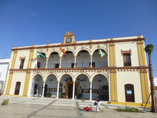 Fototapeta na wymiar Moguer, localidad de Huelva en la comunidad autónoma de Andalucía (España) ciudad natal del poeta Juan Ramón Jiménez