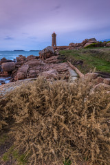 Ploumanach lighthouse, Saint-Guirec, Bretagne, France