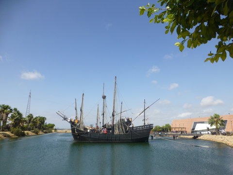  Palos de la Frontera, localidad de Huelva (Andalucia,Espa&ntilde;a) punto de partida de Colon en el descubrimiento de America