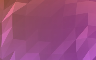 Obraz premium Abstract triangle geometrical pink background. Geometric origami style with gradient. 3D illustration