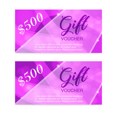 Voucher Template with Your Business  design,certificate. Background for coupon clean and modern pattern. 