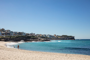 Fototapeta na wymiar Bronte Beach, which is is located 7 kilometres east of the Sydney central business district.