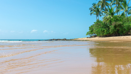 Amazing barra grande beach in Peninsula do Marau