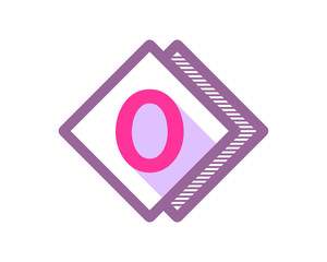 rhombus number typography typeset logotype numeral numeric nominal image vector icon